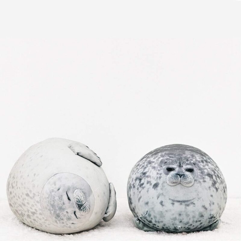 Chubby Blob Seal Pillow,Stuffed Cotton Plush Animal Toy Cute Ocean Large(23.6 in) - Image 2
