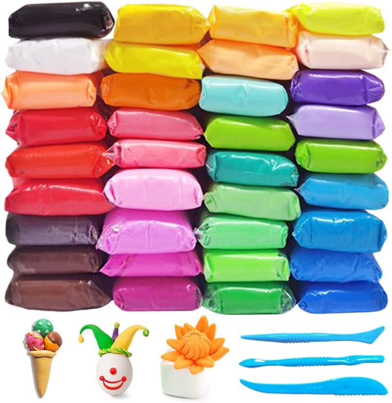36 Colors Air Dry Clay,Magic Modeling Clay with Tools,Ultra Light  Modeling Clay for Kids,Children, Crafts,Creative Art Crafts