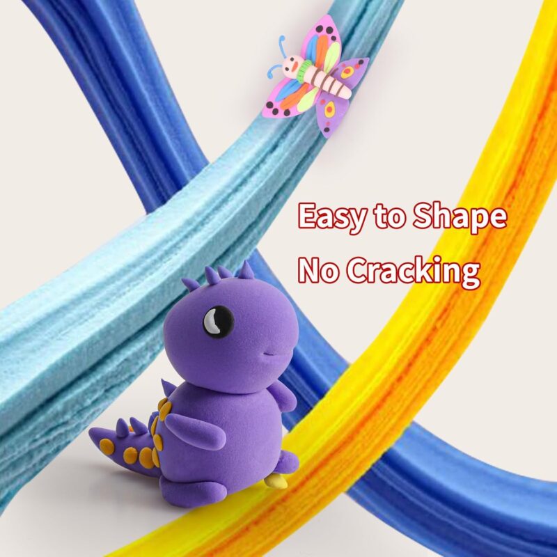 Air Dry Clay Kit, 36 Colors Modeling Clay with Tools, Ultra Light, Safe and Non-Toxic, Ideal Gift for Kids (36 Colors+ Tools) - Image 2
