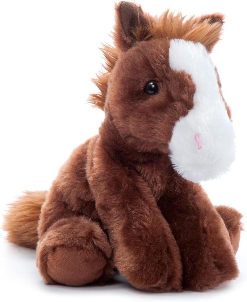 Floppy Horse Stuffed Animal Plushie, Gifts for Kids,  Wildlife Animals, Horse Plush Toy 8 inches