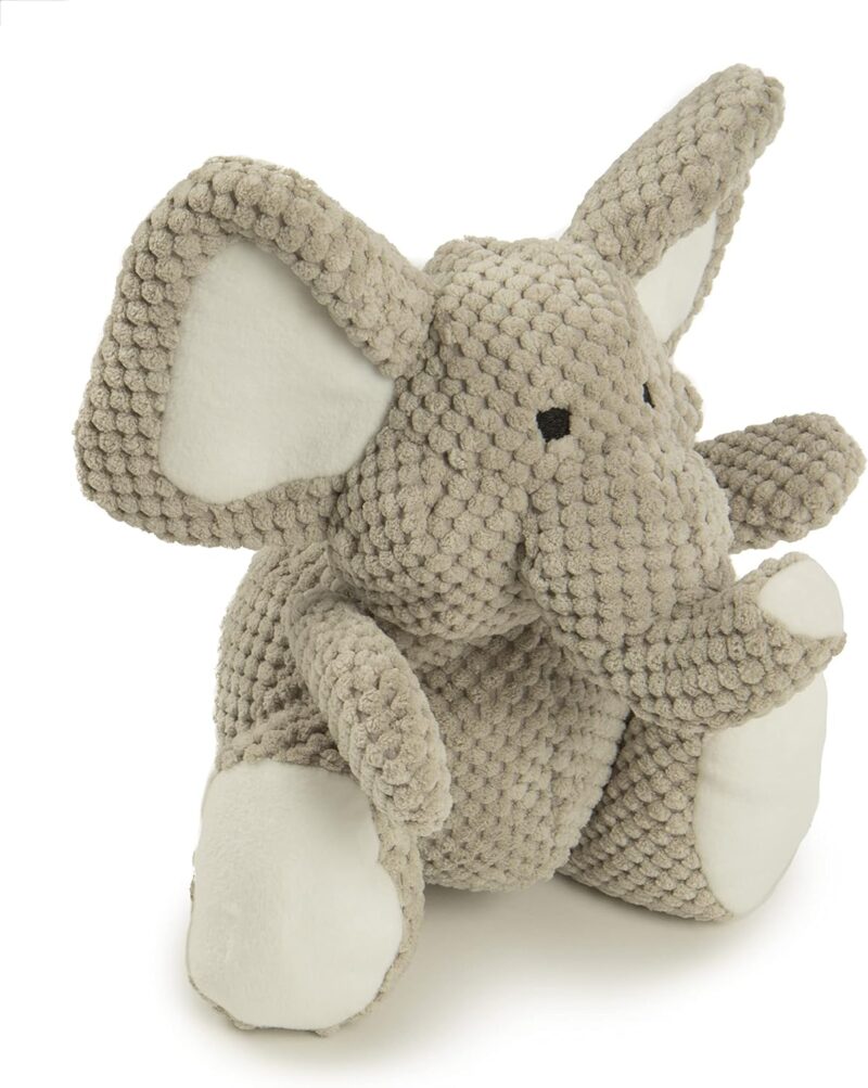 Elephant Squeaky Plush Dog Toy,  Technology - Gray, Large - Image 2